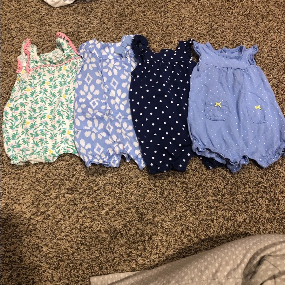 4 Carters Rompers